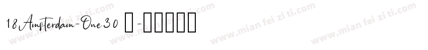 18Amsterdam-One30 黃字体转换